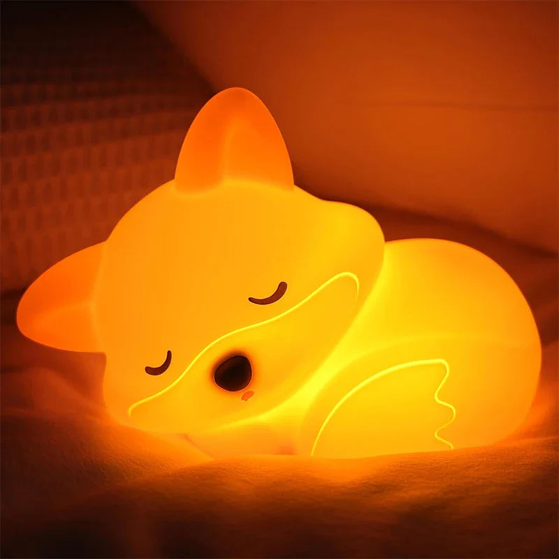 GlowFox Silicone Night Light