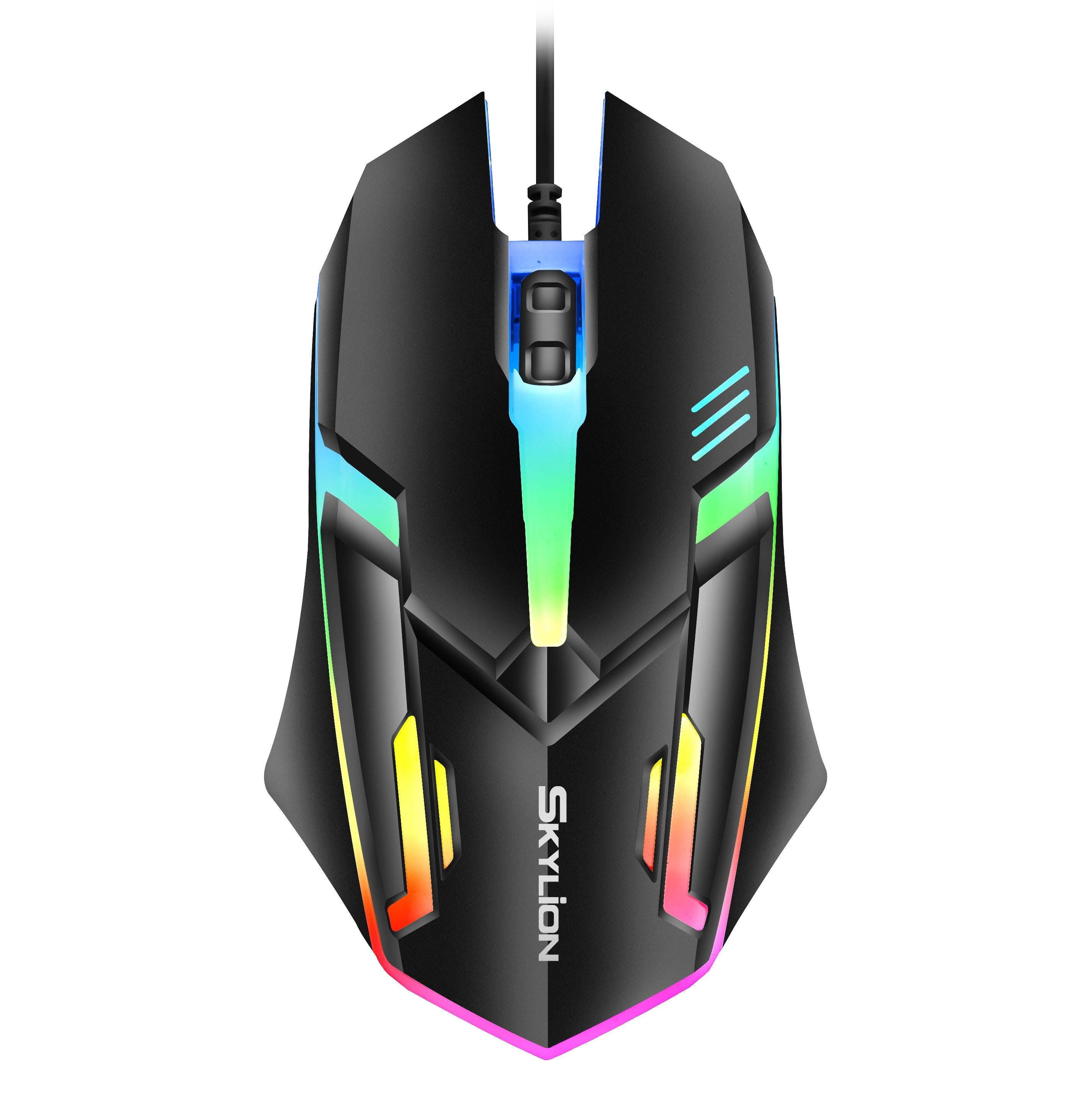 RGB Wired Gaming Mouse with 3 Buttons & Precision Tracking