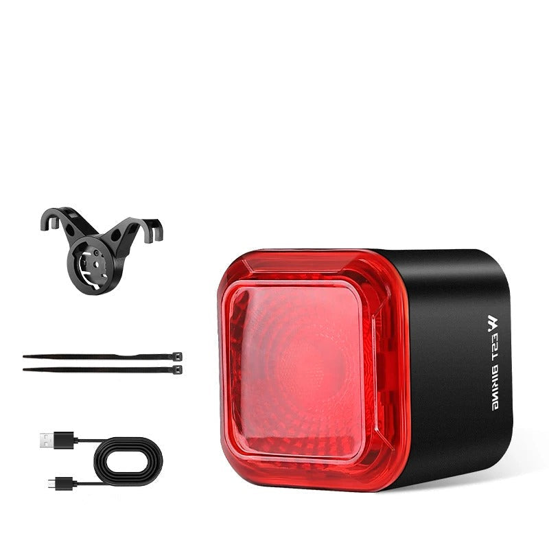 Smart Rear Bike Light – Brake Sensing LED Taillight with Auto On/Off
