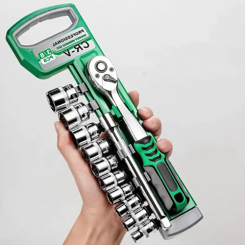 Socket Sleeve Wrench Set – Ratchet Spanner Tool Kit
