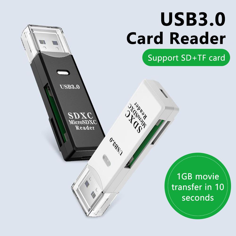 USB 3.0 Card Reader for Micro SD and TF Cards