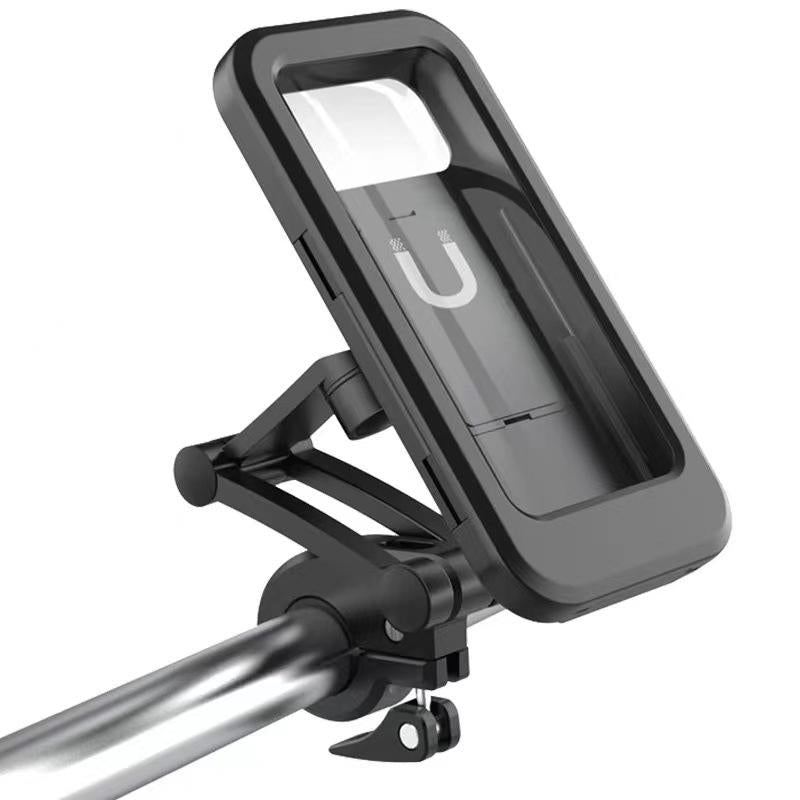 RideShield Waterproof Motorcycle & Bike Phone Holder – Universal 360° Handlebar Mount