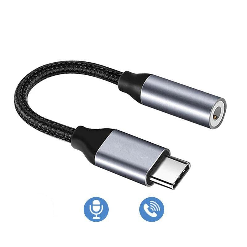 USB-C to 3.5mm Audio Adapter Cable Converter

