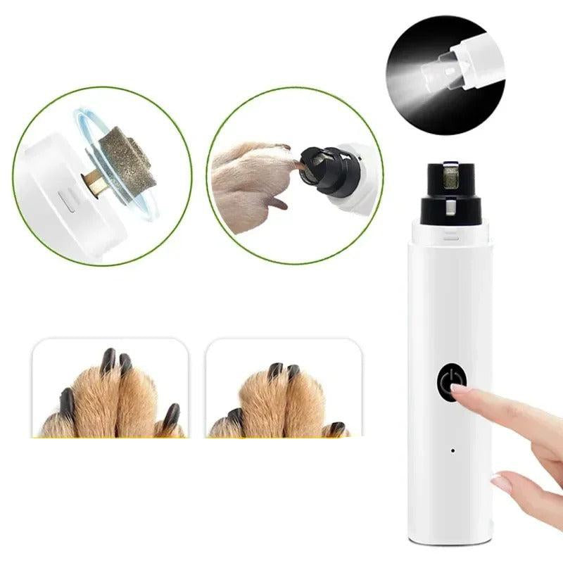 USB Rechargeable Electric Dog Nail Clippers with LED Light

