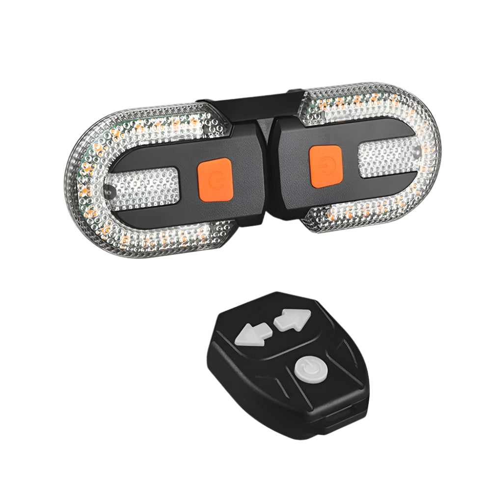USB Rechargeable Remote Control Bicycle Taillight – LED Turn Signal & Brake Light