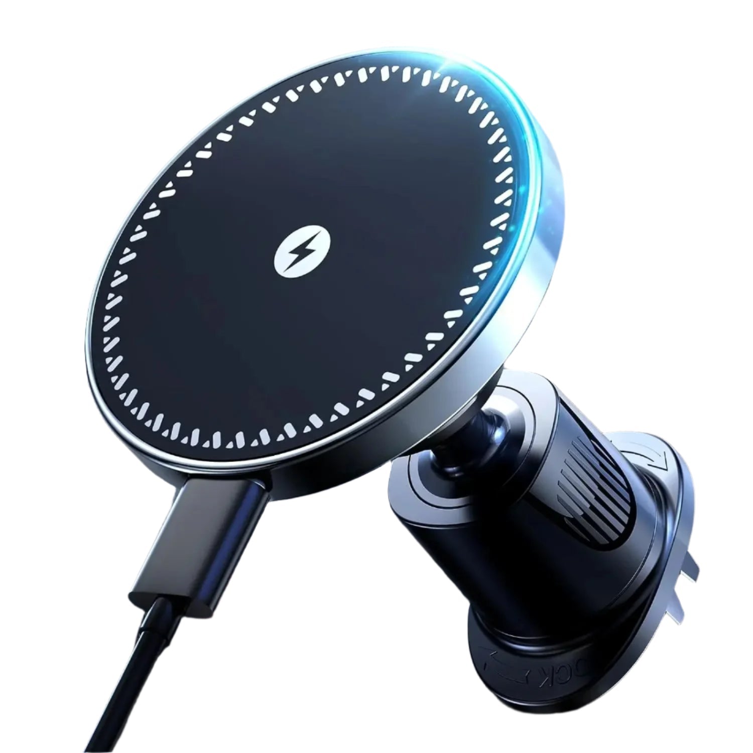 UYUXIO Magnetic Wireless Car Charger – 15W Air Vent Mount, Magnetic Phone Holder for iPhone 16/15/14/13/12 Pro Max Plus