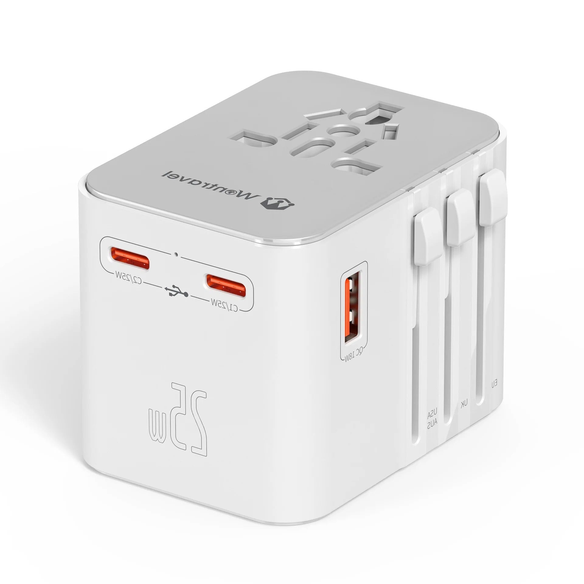 Universal Travel Adapter Fast Charger with Global Plug
