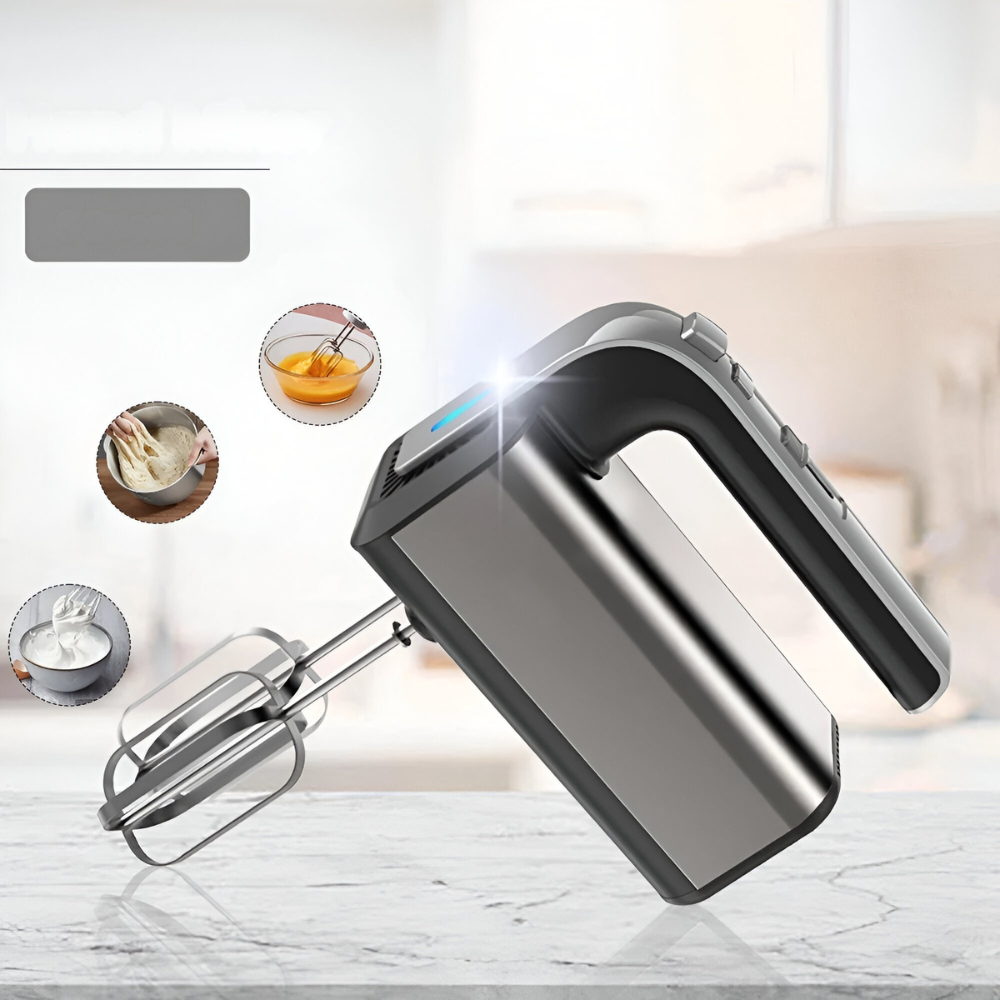 800W Electric Hand Mixer Stainless Steel Beaters