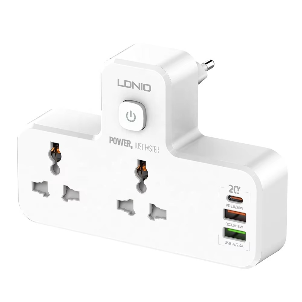 Extension Power Strip USB Charger with Night Light