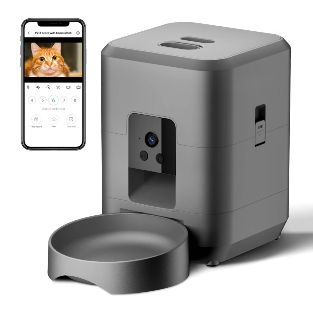 Automatic Cat Feeder Smart Pet Dispenser with Camera