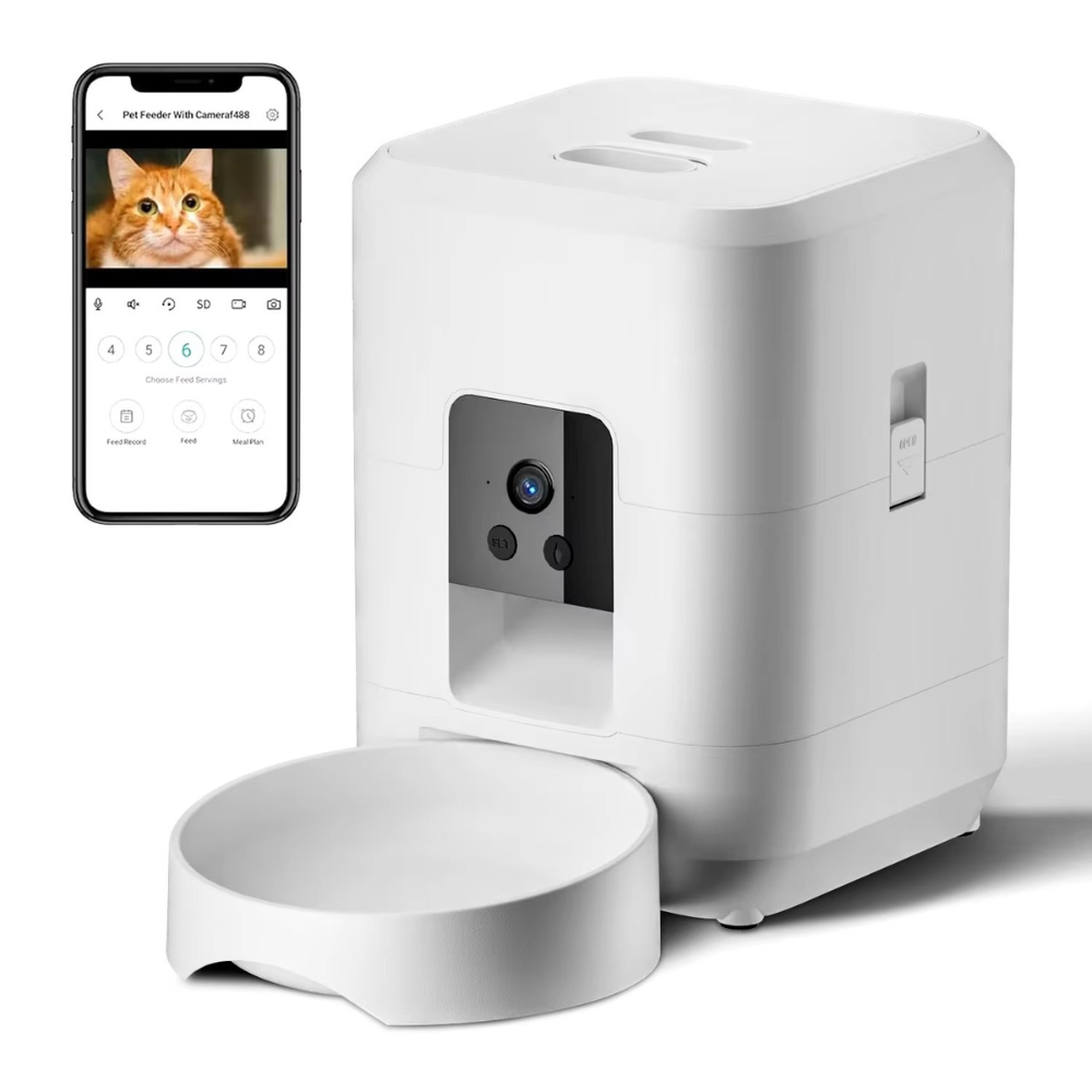 Automatic Cat Feeder Smart Pet Dispenser with Camera