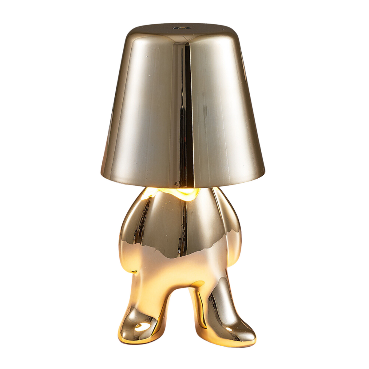 ThinkerGlow Little Man Table Lamp | Rechargeable Dimmable LED Light