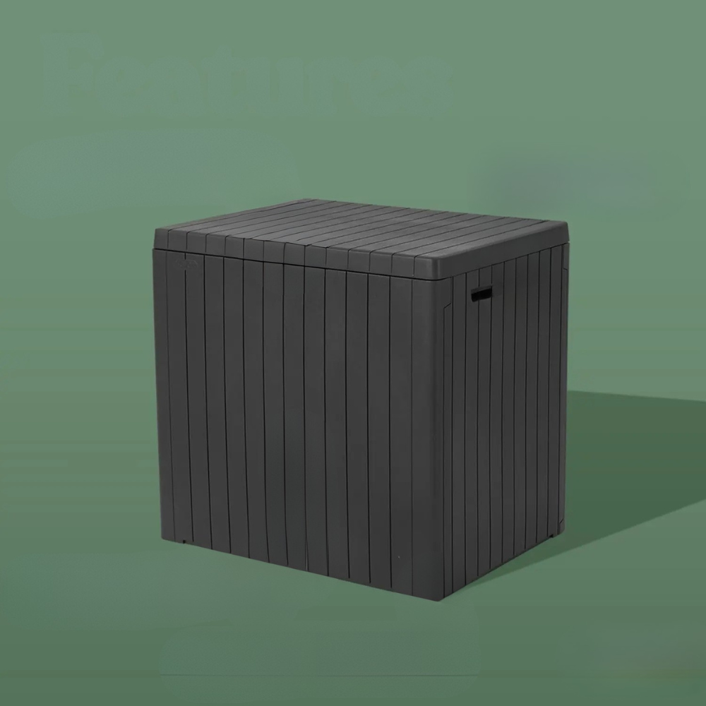 30-Gallon Resin Outdoor Storage Box Weatherproof