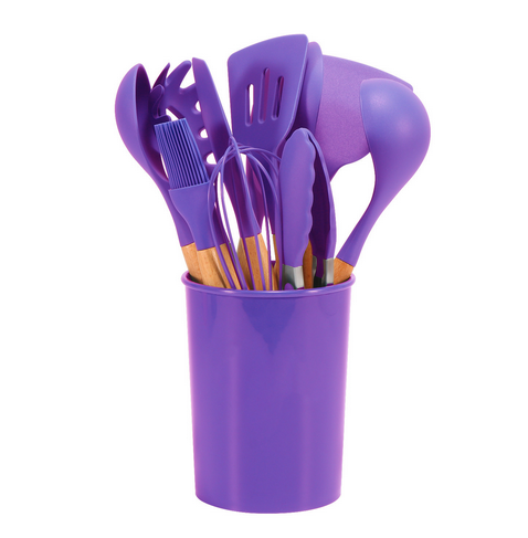 EcoSilk Silicone Utensil Set | 12-Piece Heat-Resistant Kitchen Tools