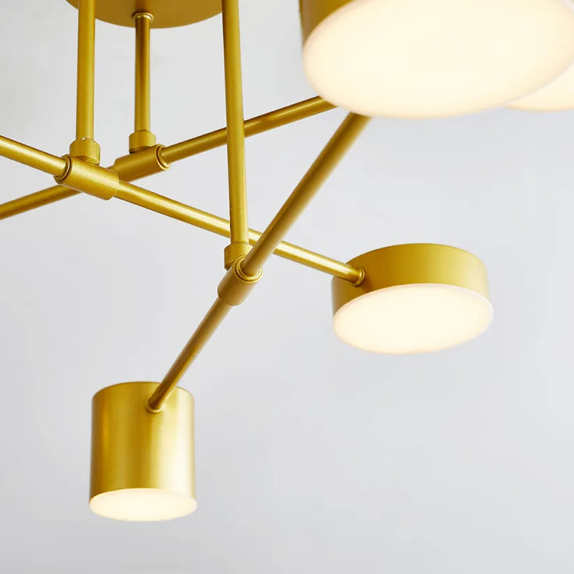 LumiAxis 6-Light Ceiling Light | Modern Adjustable Living Room Fixture