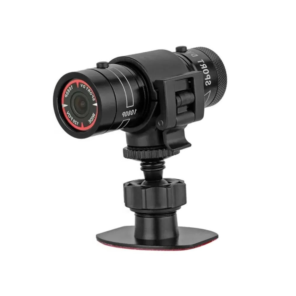 Waterproof Mini Sport DV 1080P Action Camera with Flashlight & Helmet Mount