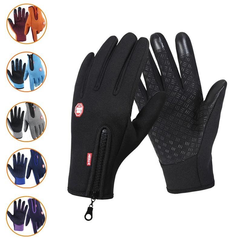 Winter Gloves for Men & Women Touchscreen, Waterproof, and Warm with Plus Velvet Lining – Ideal for Motorcycle, Cycling, Running, and Skiing