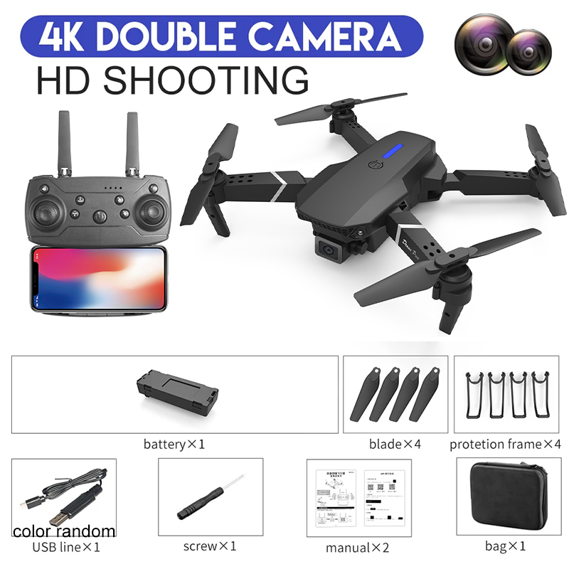 Foldable 4K Camera RC Drone with WiFi FPV & Altitude Hold