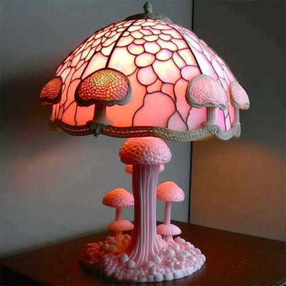 Charming Stained Glass Table Lamp – Vintage Decorative Lighting