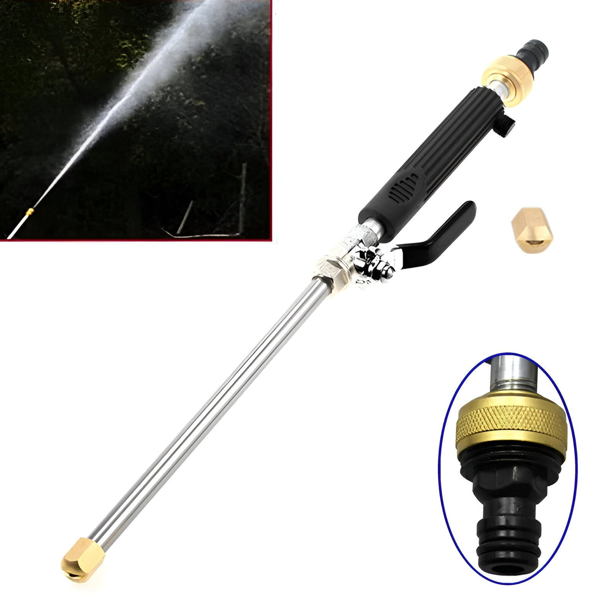 Universal Garden Hose Pressure Washer Attachment for Outdoor Cleaning