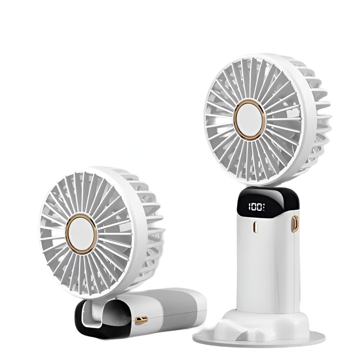 Portable Rechargeable Handheld Fan with Adjustable Speed Settings