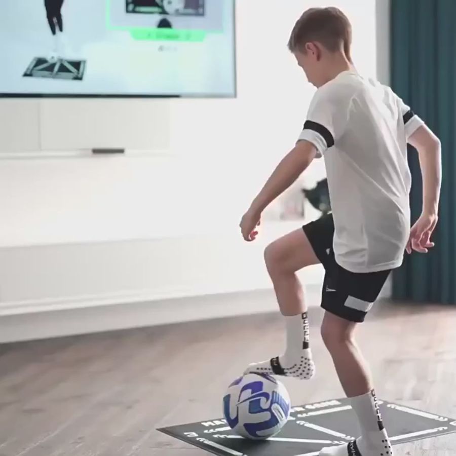 Football Training Mat with Video Drills Program