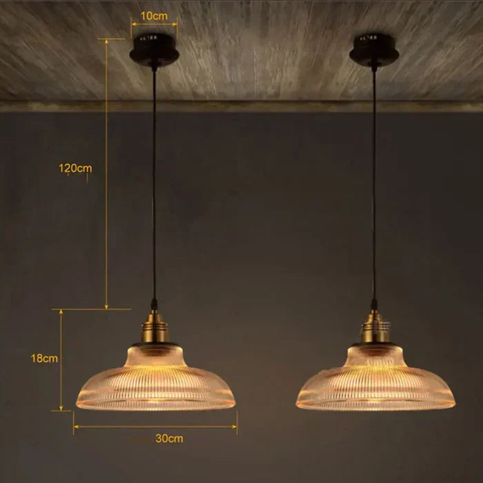 Glass Hanging Pendant Lamp – Elegant Modern Light Fixture for Home