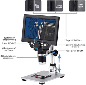 1200X Digital Microscope High-Resolution USB Powered Magnifier