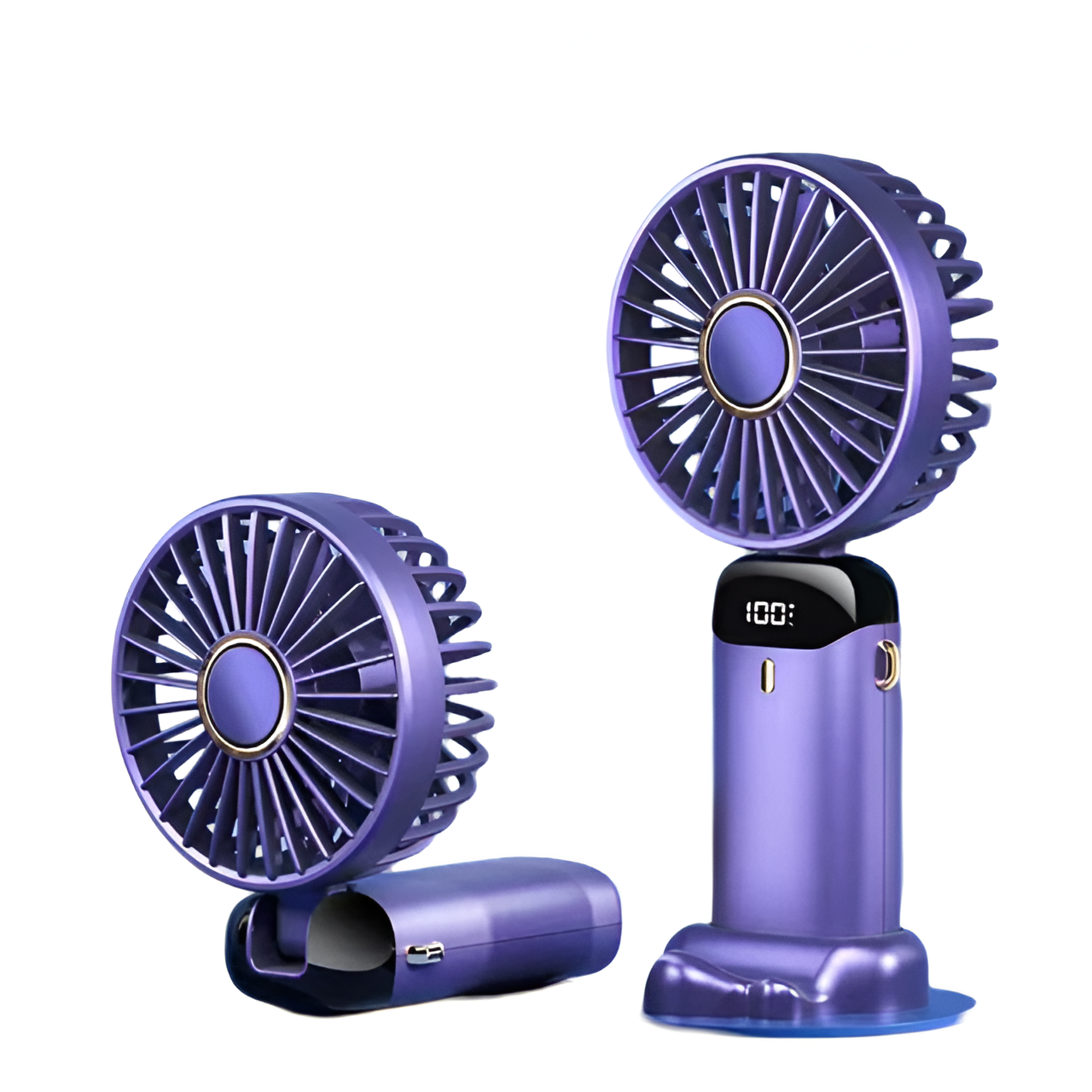 Portable Rechargeable Handheld Fan with Adjustable Speed Settings
