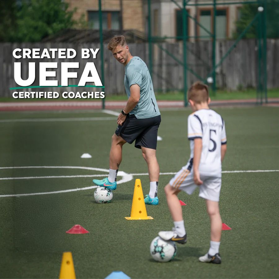 Football Training Mat with Video Drills Program
