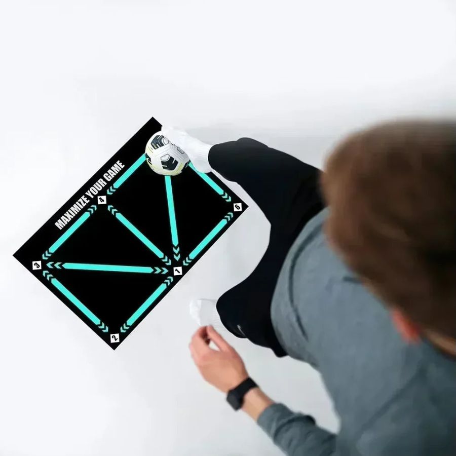 Football Training Mat with Video Drills Program