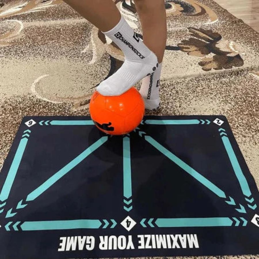 Football Training Mat with Video Drills Program