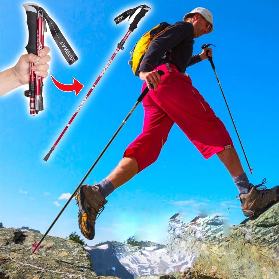 Adjustable Trekking Poles - Foldable Telescopic Pole - Gear Elevation