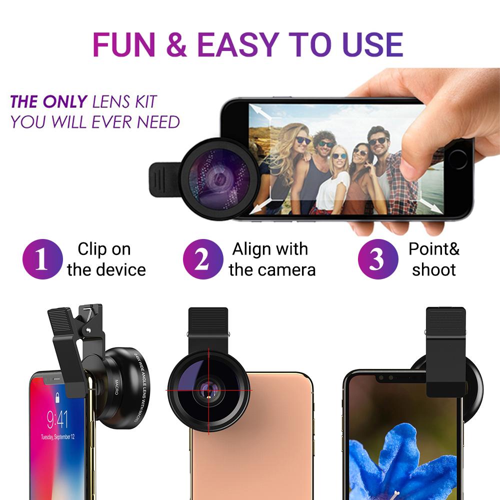 0.45x Wide Angle & 12.5x Macro Lens Kit