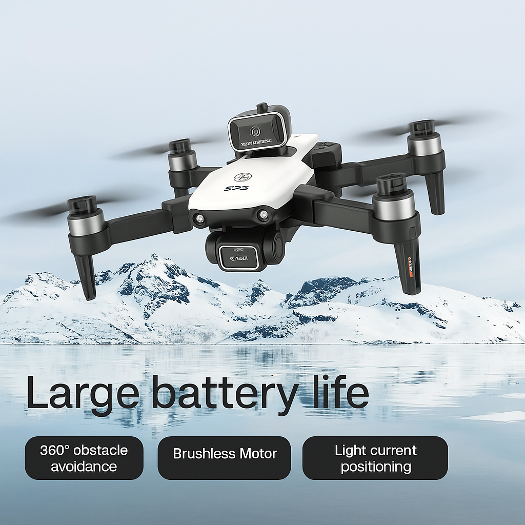 SkyMaster 4K/8K Dual Camera Foldable Drone – Pro Aerial Photography with Obstacle Avoidance