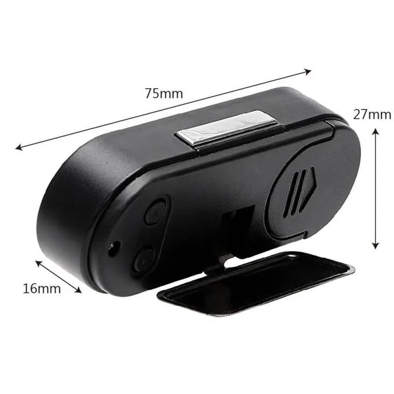 Mini LCD Car Clock with Thermometer & Backlight