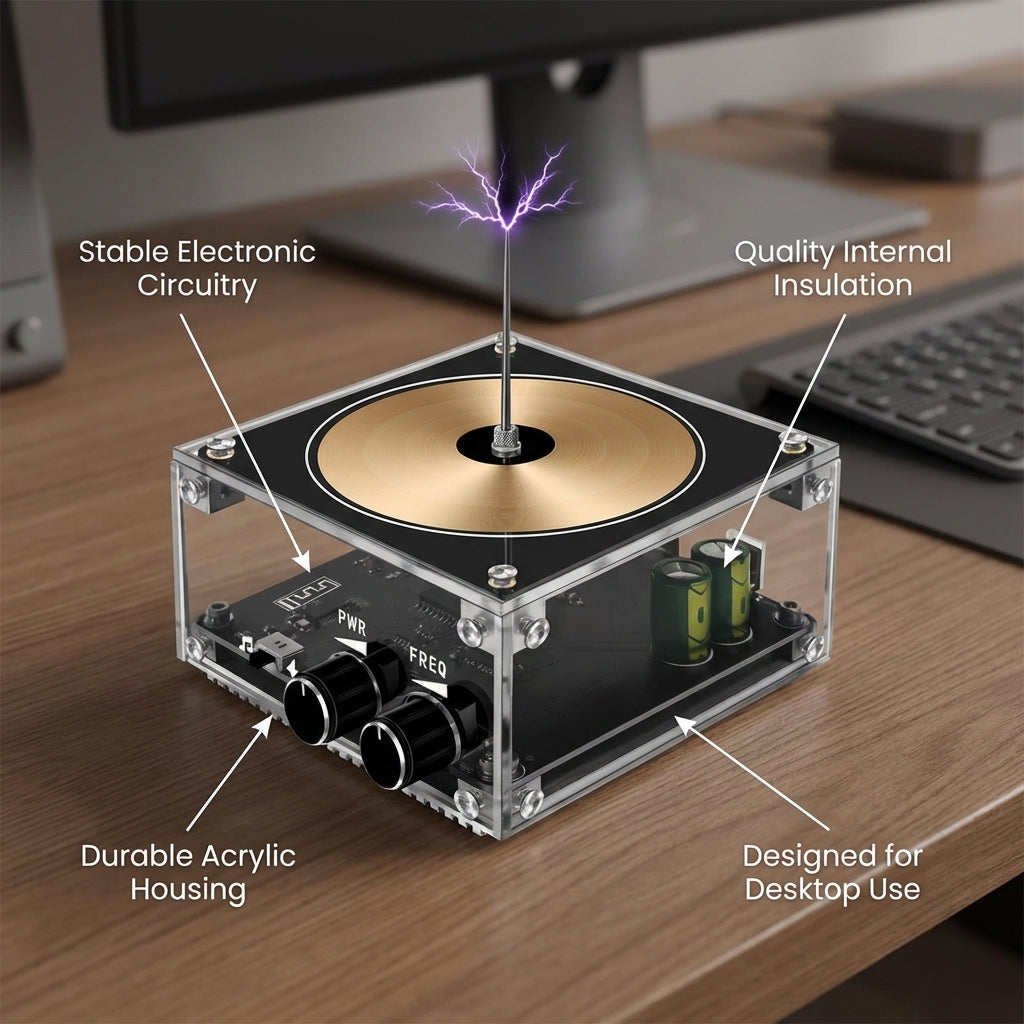 TeslaSpark Plasma Speaker | Lightning Music LED Display Device