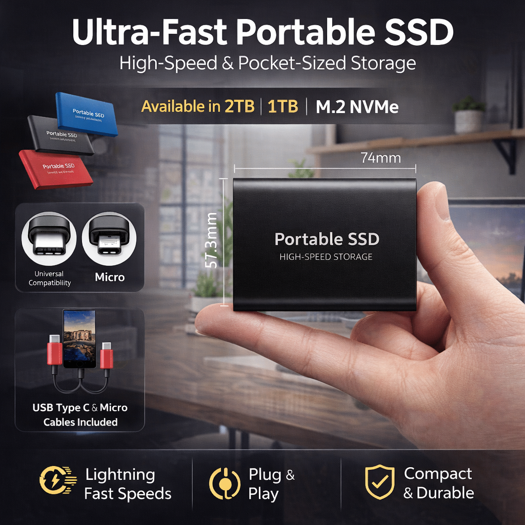Portable SSD Drive – Compact High-Speed External Storage