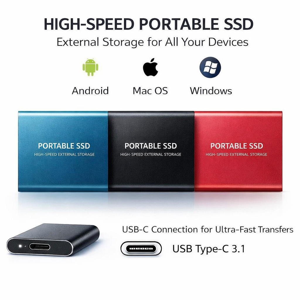 Portable SSD Drive – Compact High-Speed External Storage