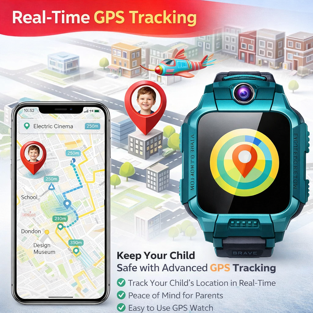 4G Kids Smart Watch GPS SOS Waterproof Phone
