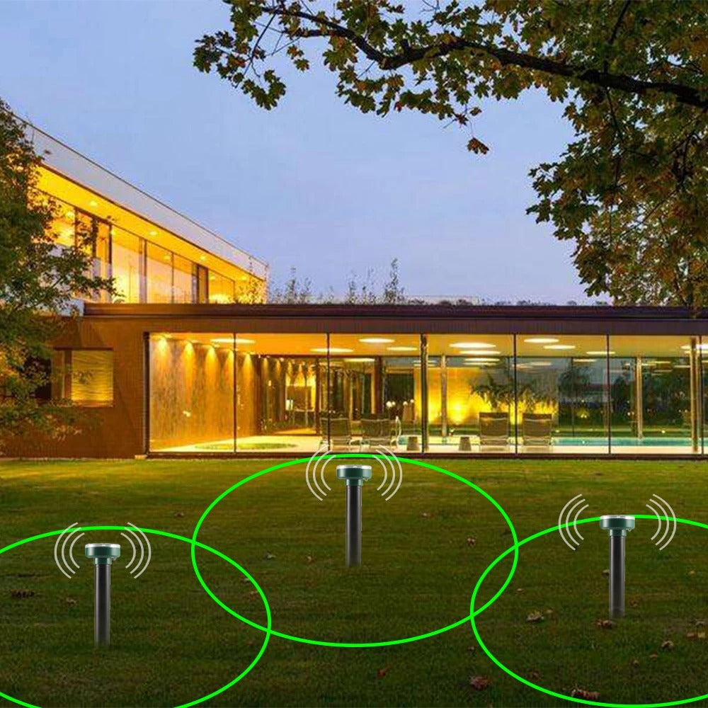 Solar Ultrasonic Pest Repeller – 4-Pack Eco-Friendly Outdoor Defense