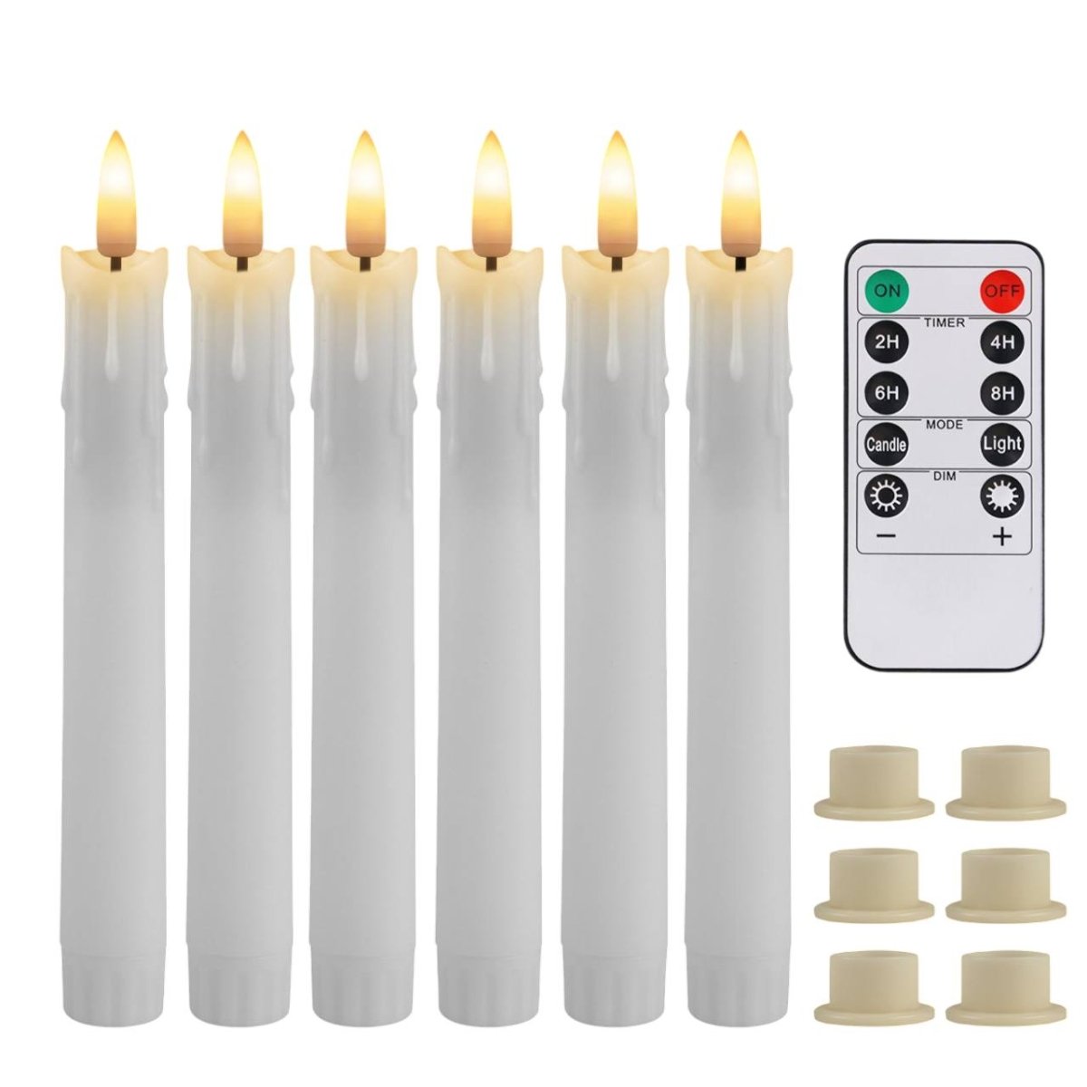 LED Elegant Candles - Set of 6 - TheOrivana