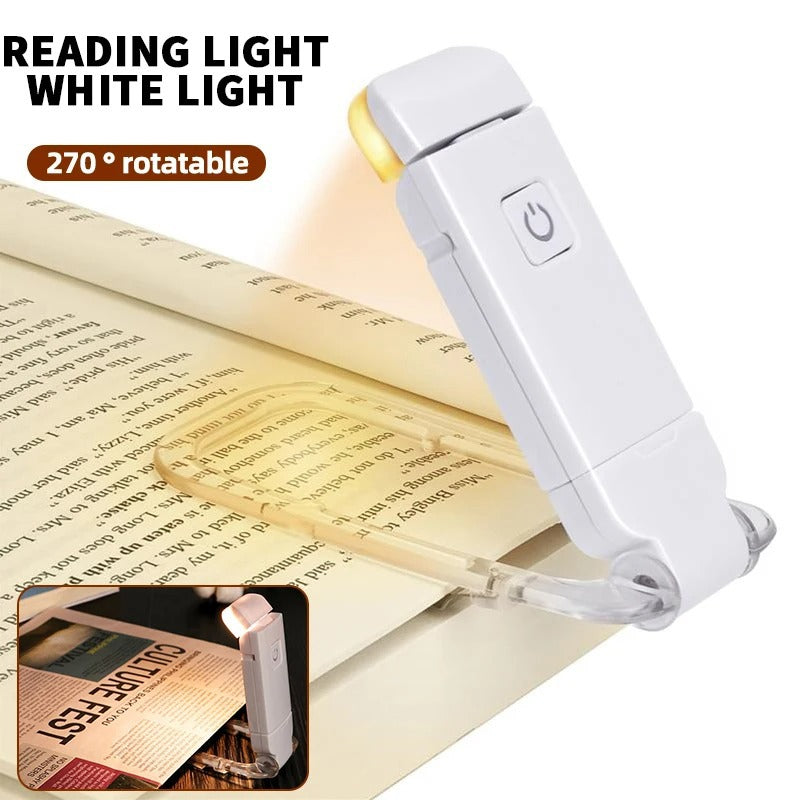 USB Rechargeable Mini LED Reading Clip Light