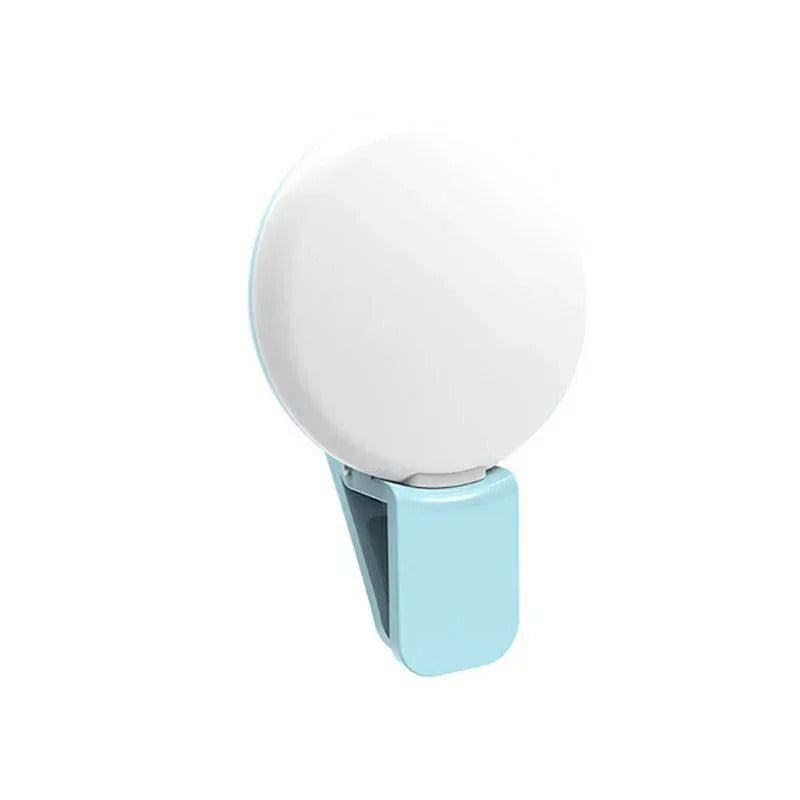 Mini LED Selfie Ring Light – Portable Clip-On