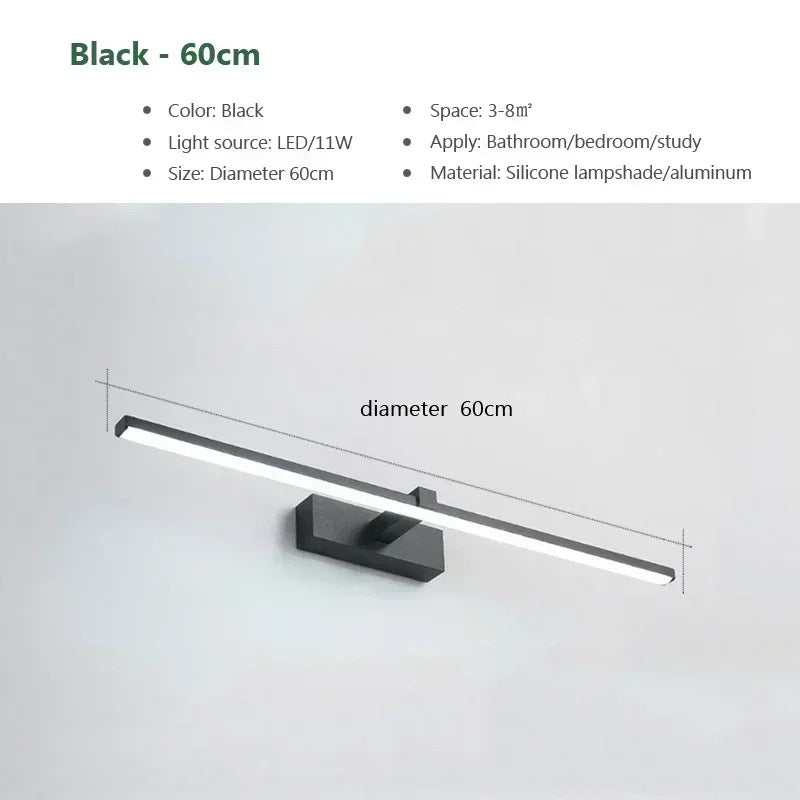 Modern Aluminium Mirror Wall Light