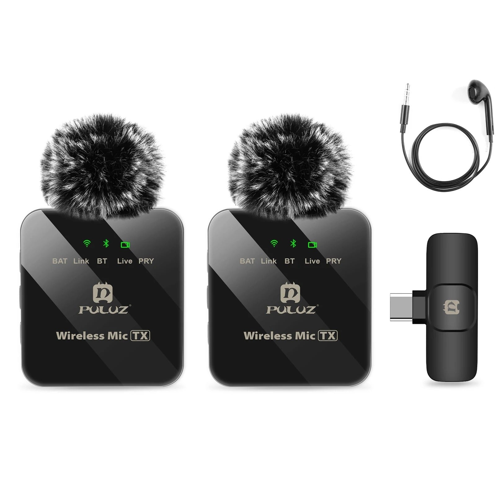 Wireless Lavalier Microphone with Noise Reduction for Smartphones