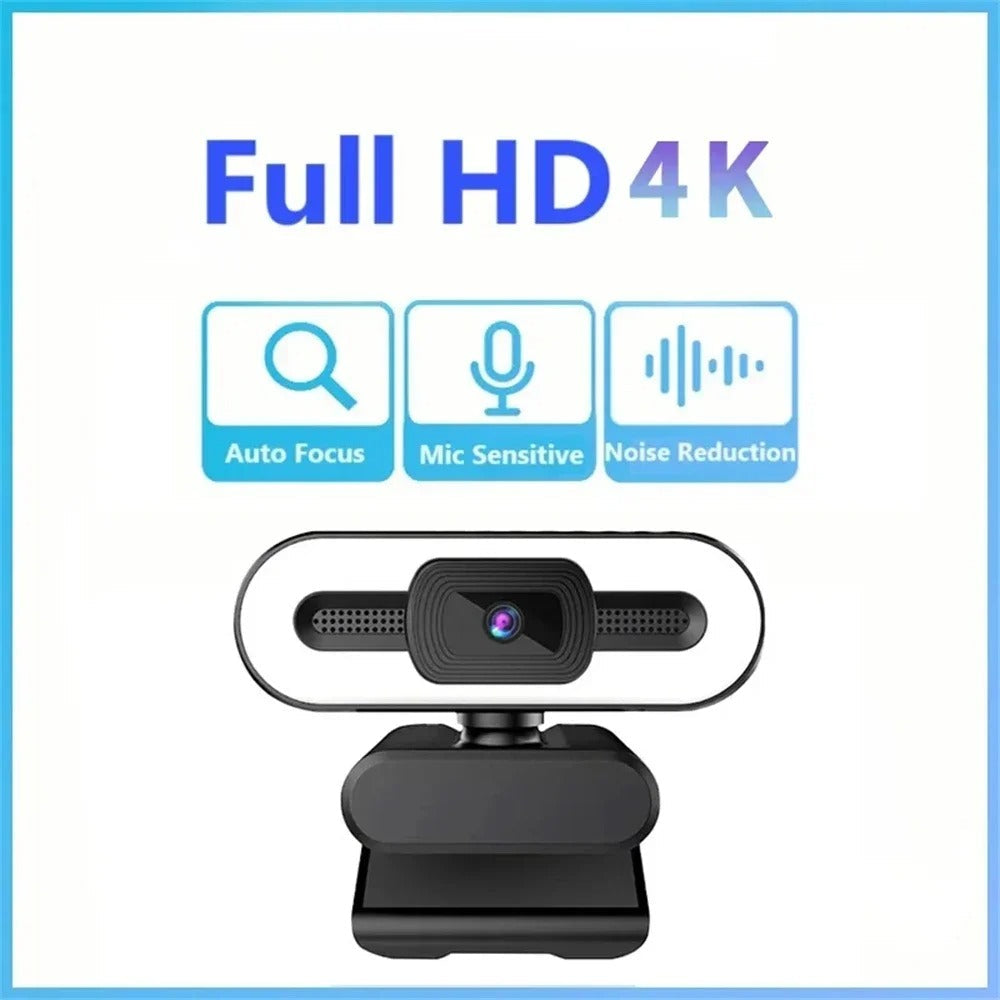 Portable 1080P/2K/4K Webcam – Auto Focus Streaming Camera