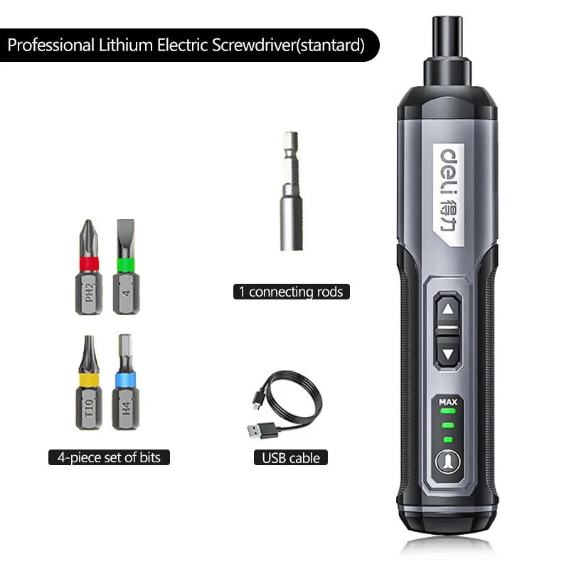 Cordless Electric Screwdriver 4V Rechargeable Mini Drill