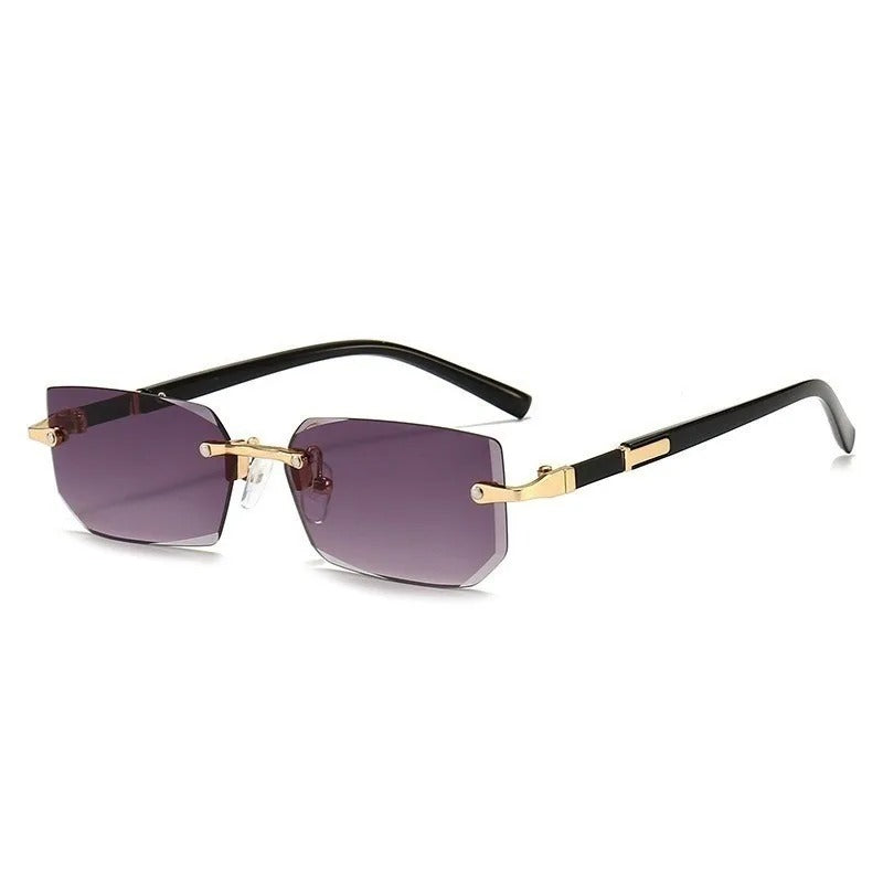 Rimless Retro Sunglasses UV400 for Men and Women