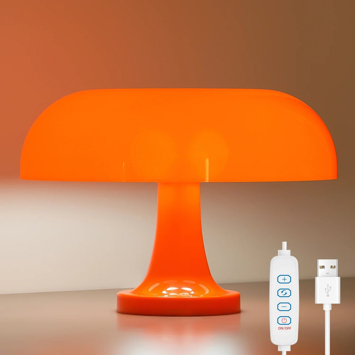 Classic Mushroom Table Lamp with Bauhaus Design